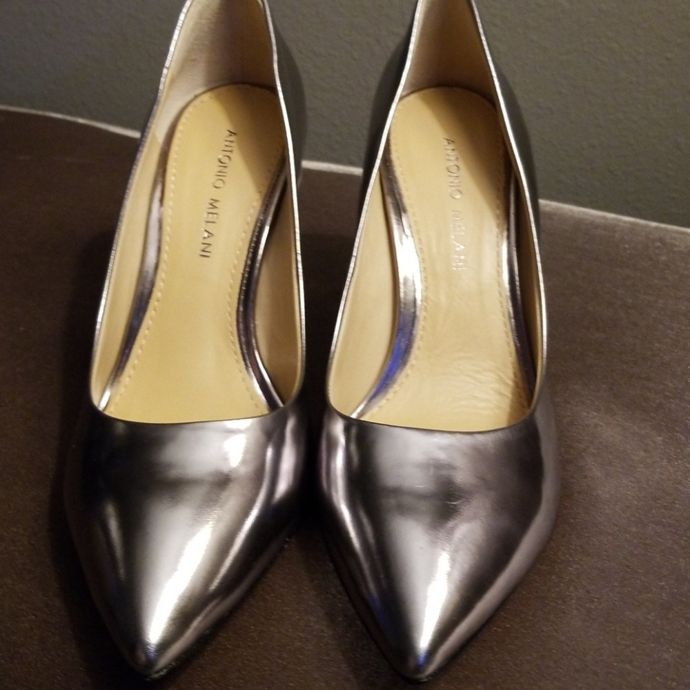 Antonio Melani Pewter Pumps